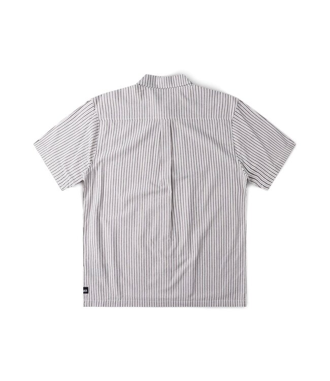 FORMER Reynolds Stripe SS Shirt Beige
