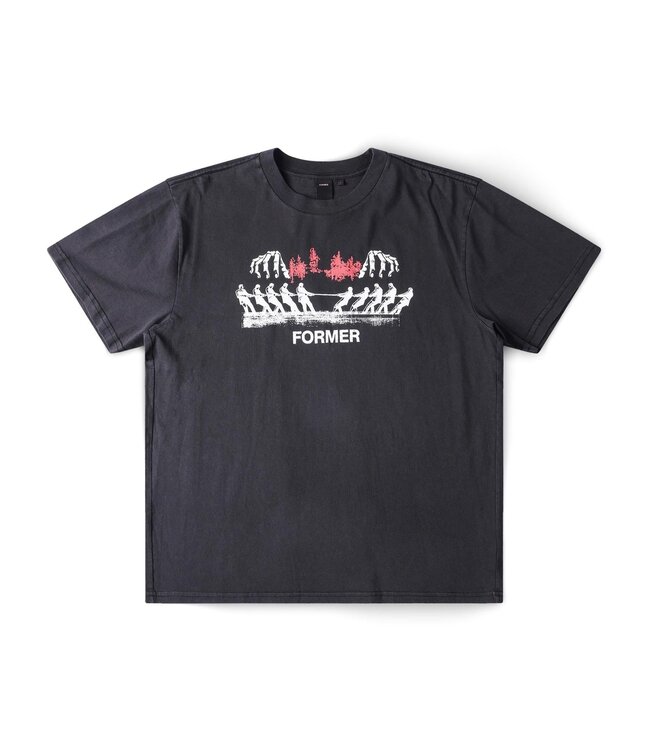 FORMER Engineered T-Shirt Washed Black