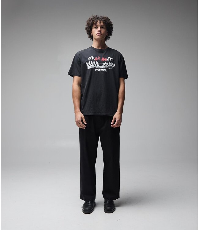 FORMER Engineered T-Shirt Washed Black