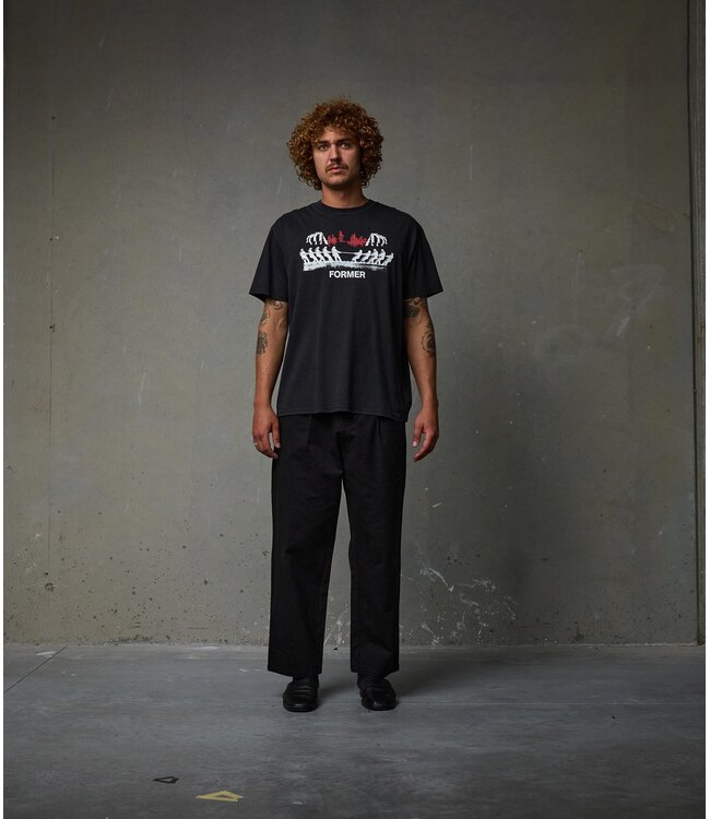 FORMER Engineered T-Shirt Washed Black