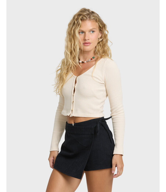 Billabong Paxton Ls Knit Top White