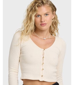 Billabong Paxton Ls Knit Top White
