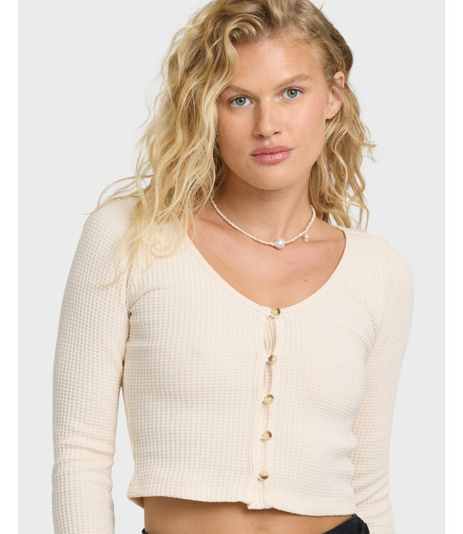 Billabong Paxton Ls Knit Top White