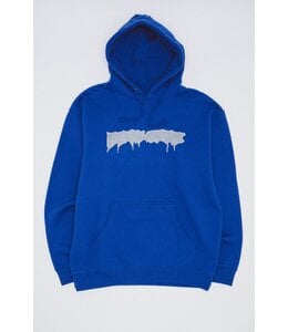 FUCKING AWESOME Reflective Drip Logo Hoodie Blue