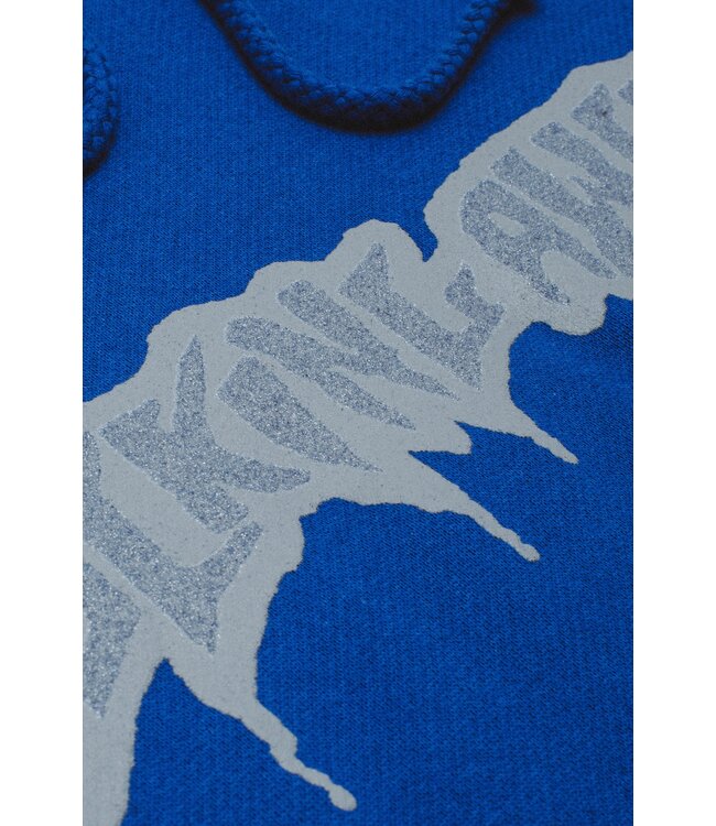 FUCKING AWESOME Reflective Drip Logo Hoodie Blue