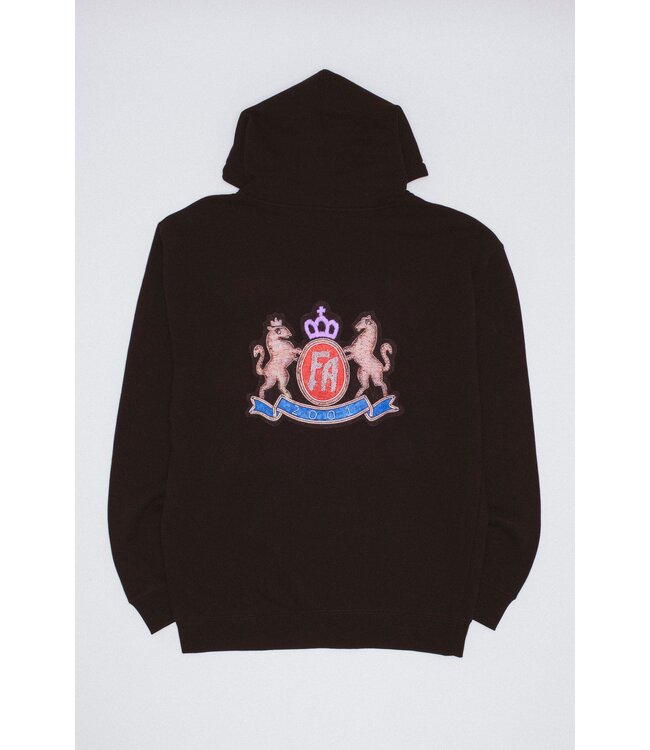 FUCKING AWESOME Printed Crest Zip Hoodie Black