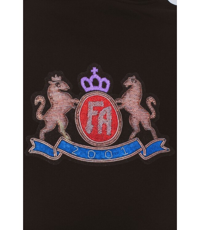 FUCKING AWESOME Printed Crest Zip Hoodie Black