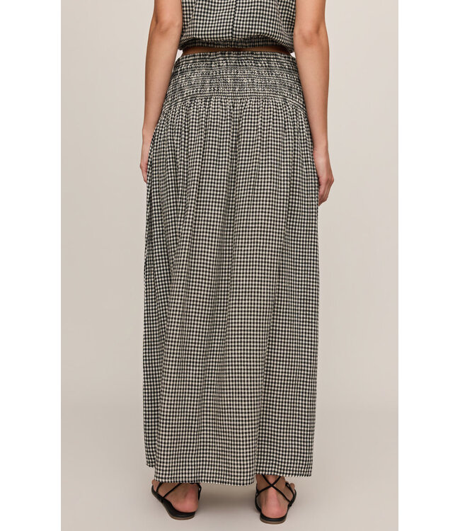 Z SUPPLY Brooke Gingham Skirt Black