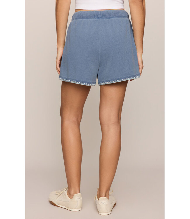 Z SUPPLY Hunter Whipstitch Denim Short Blue