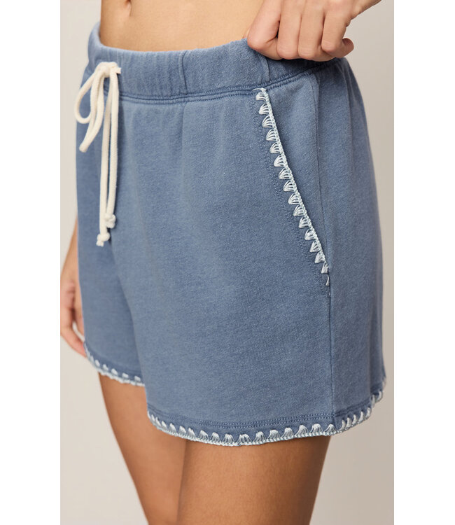 Z SUPPLY Hunter Whipstitch Denim Short Blue