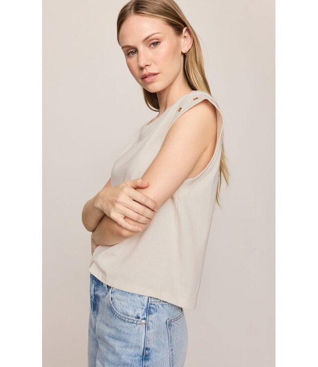 Z SUPPLY Camino Grommet Top White