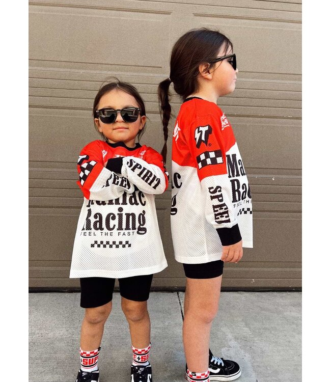 LITTLE TROUBLE Maniac Racing Jersey Toddler Red