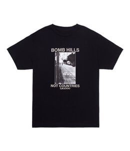 GX1000 Bomb Hills Not Countries Tee Shirt Black