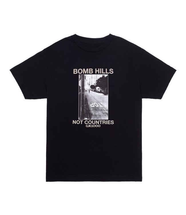 GX1000 Bomb Hills Not Countries Tee Shirt Black