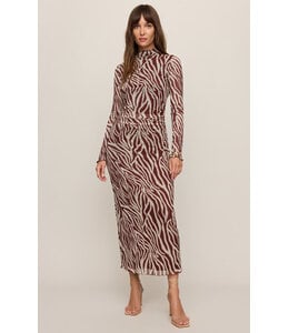 Z SUPPLY Sevilla Zebra Mesh Midi Red