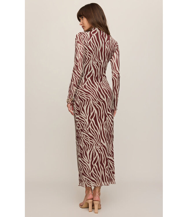 Z SUPPLY Sevilla Zebra Mesh Midi Red