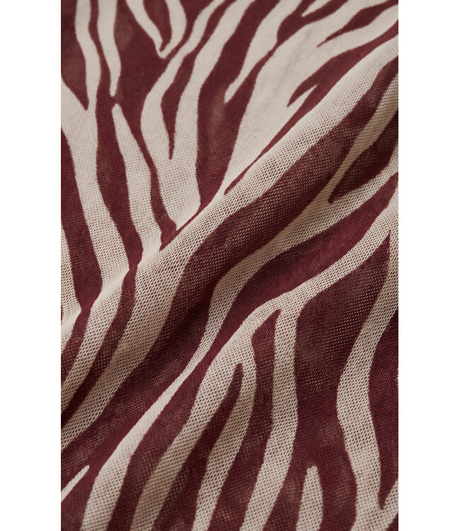 Z SUPPLY Sevilla Zebra Mesh Midi Red