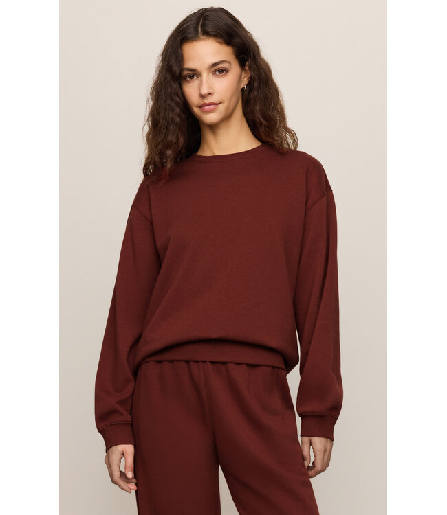 Z SUPPLY Boyfriend Sweatshirt Red