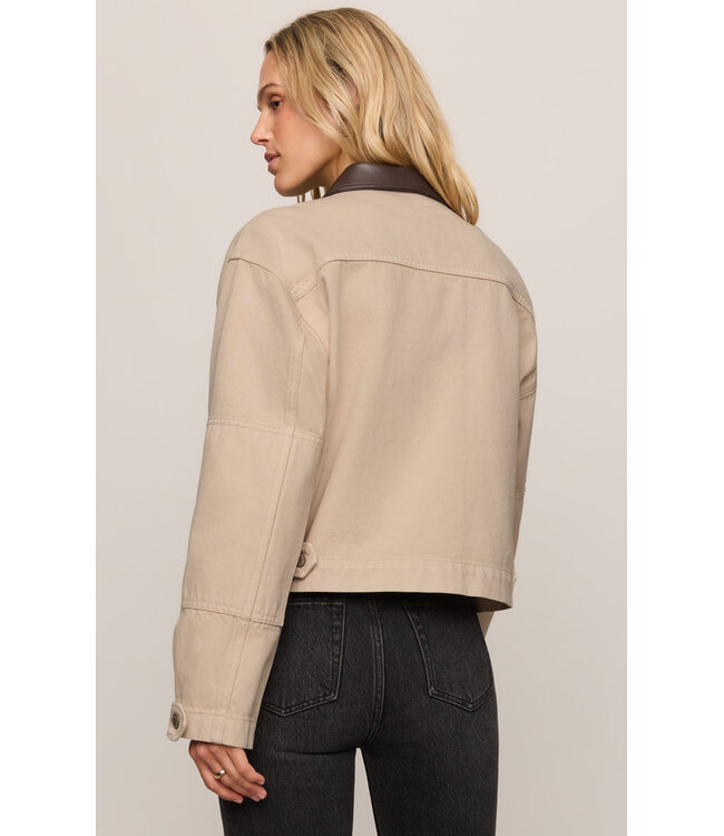 Z SUPPLY Rey Cropped Chore Jacket Tan