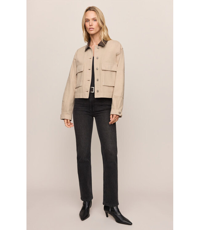 Z SUPPLY Rey Cropped Chore Jacket Tan