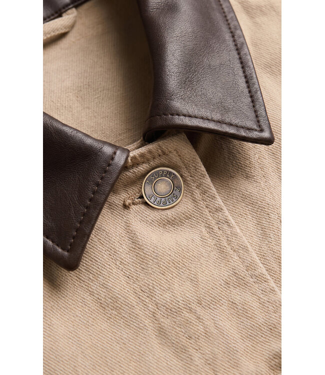 Z SUPPLY Rey Cropped Chore Jacket Tan