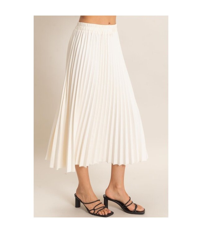 HYFVE Lennon Pleated Skirt Cream