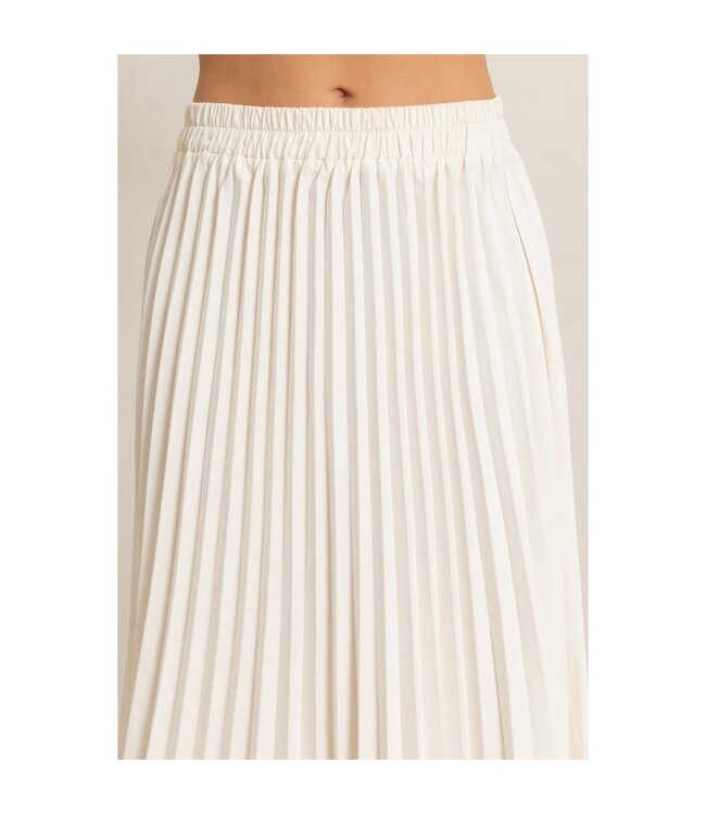 HYFVE Lennon Pleated Skirt Cream