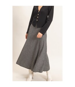 HYFVE Quinn Plaid Maxi Skirt Black