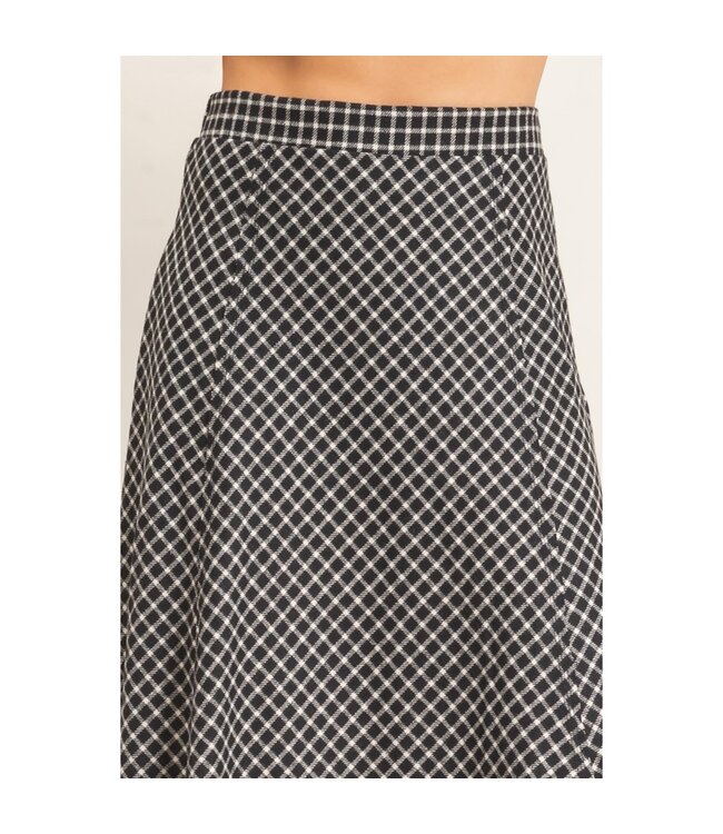 HYFVE Quinn Plaid Maxi Skirt Black