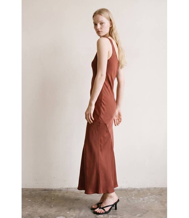 ET CLET Sienna Satin Dress Red