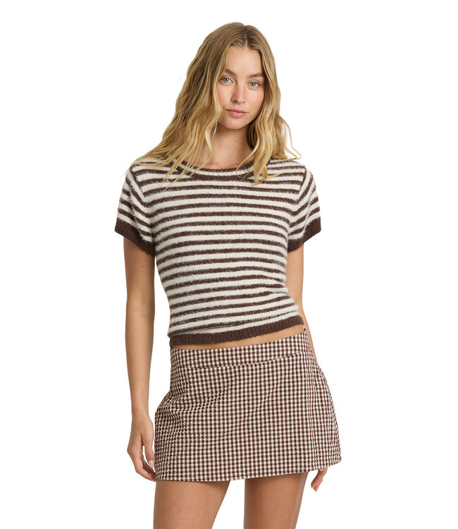 Billabong Kate Crew Sweater Tee Purple