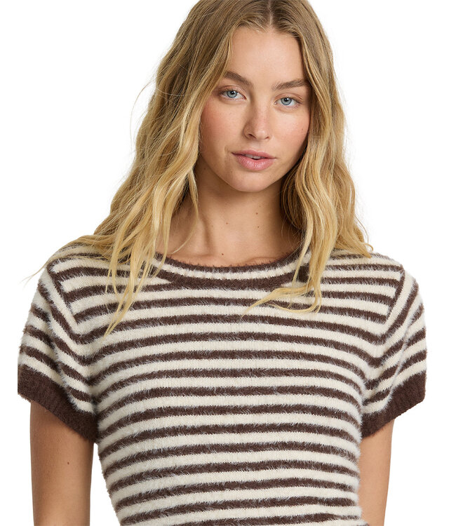 Billabong Kate Crew Sweater Tee Purple