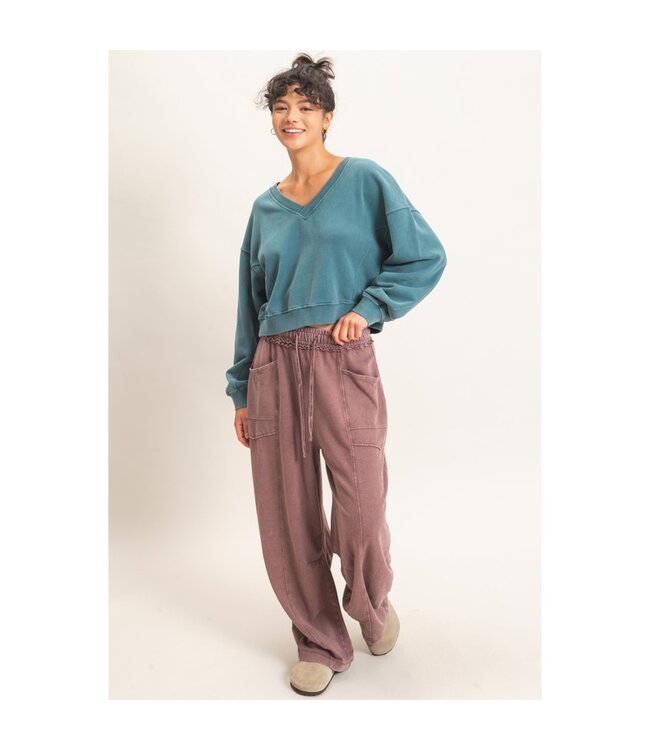 HYFVE Lucy Fleece Pant Brown