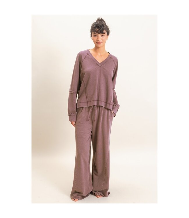 HYFVE Lucy Fleece Top Brown