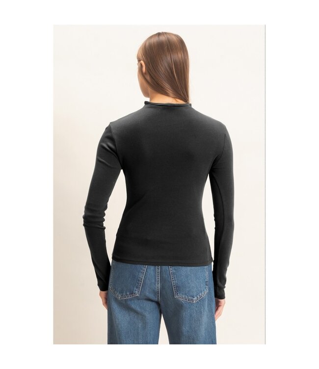 HYFVE Plamer Knit Long Sleeve Black