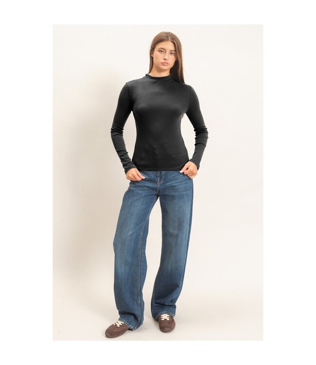 HYFVE Plamer Knit Long Sleeve Black
