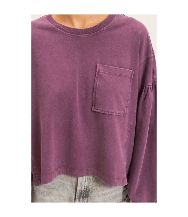 HYFVE Josie Knit Top Purple