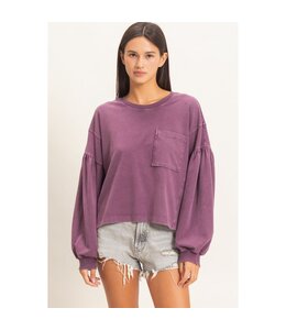 HYFVE Josie Knit Top Purple
