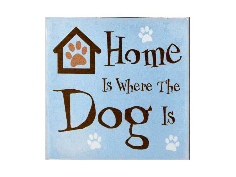 ABSORBENT STONE COASTER - HOME IS WHERE