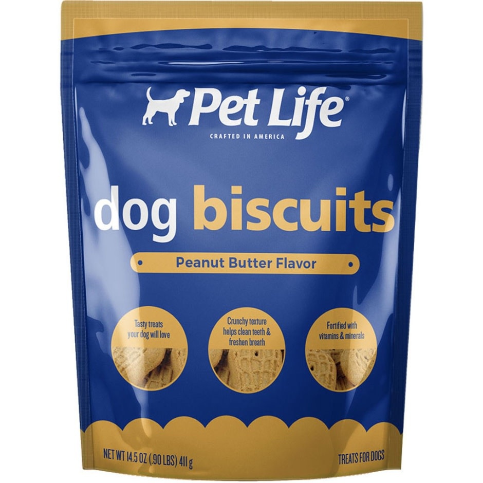 PEANUT BUTTER 14oz PET LIFE DOG BISCUITS Captivating Canines