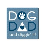 ABSORBENT STONE COASTER - DOG DAD