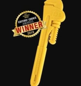8.5" PIPE WRENCH ULTRA DURABLE NYLON DOG CHEW TOY FOR AGGRESSIVE CHEWERS - YELLOW