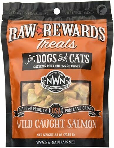 Northwest Naturals Raw Rewards Freeze-Dried Wild-Caught Salmon Dog & Cat Treats