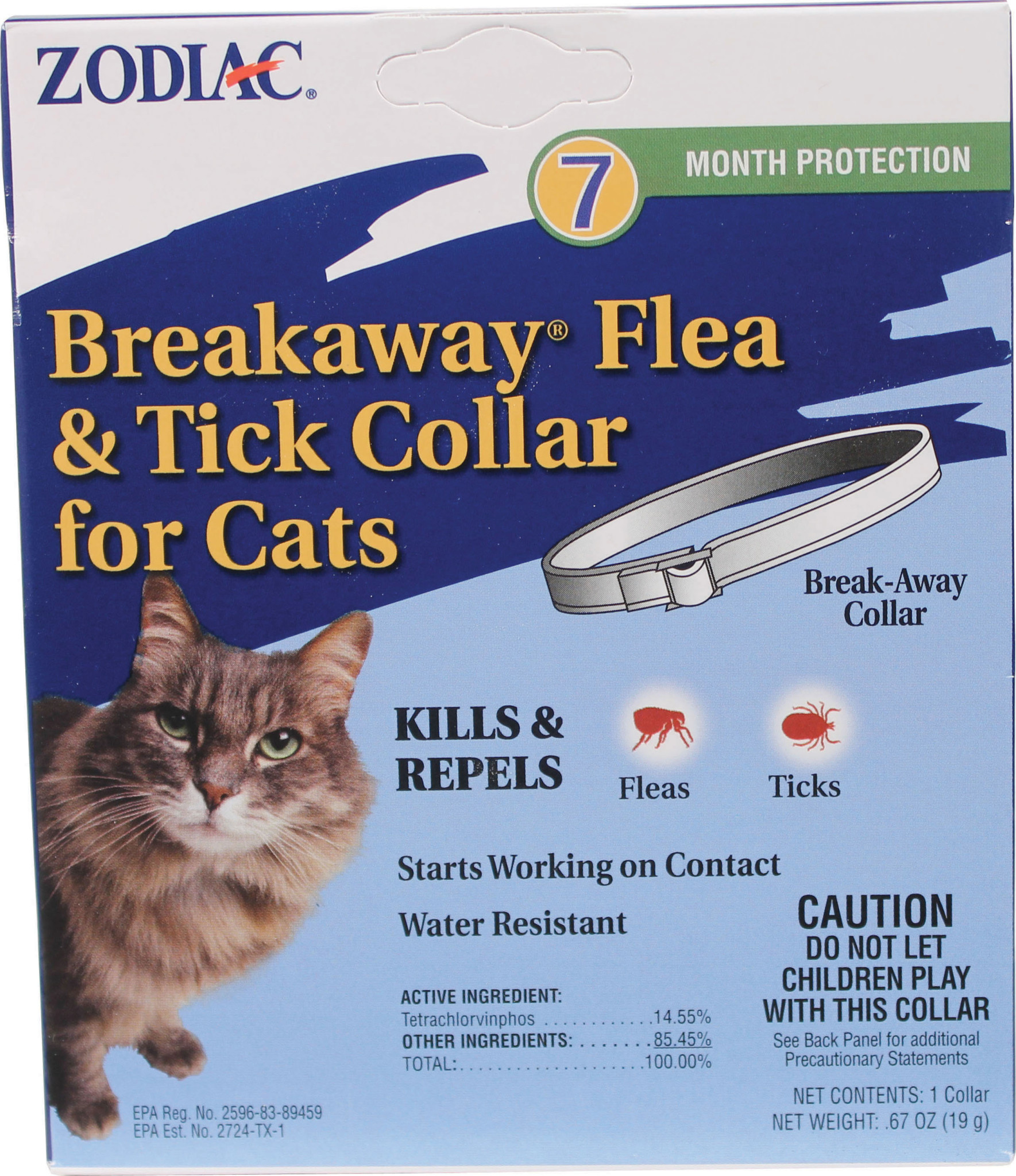 ZODIAC FLEA & TICK BREAKAWAY COLLAR FOR CATS