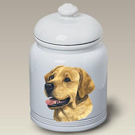yellow lab cookie jar