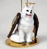Angel Ornament American Eskimo Dog