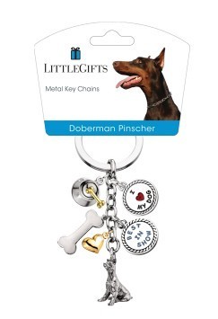 Little Gifts Key Chain Doberman Pincher