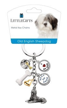 Little Gifts Key Chain Old English Sheepdog