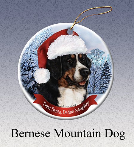 Pet Gifts Round Ornament Bernese Mountain Dog Captivating Canines Round Ornament Bernese Mountain Dog