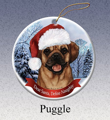 Pet Gifts Round Ornament Puggle